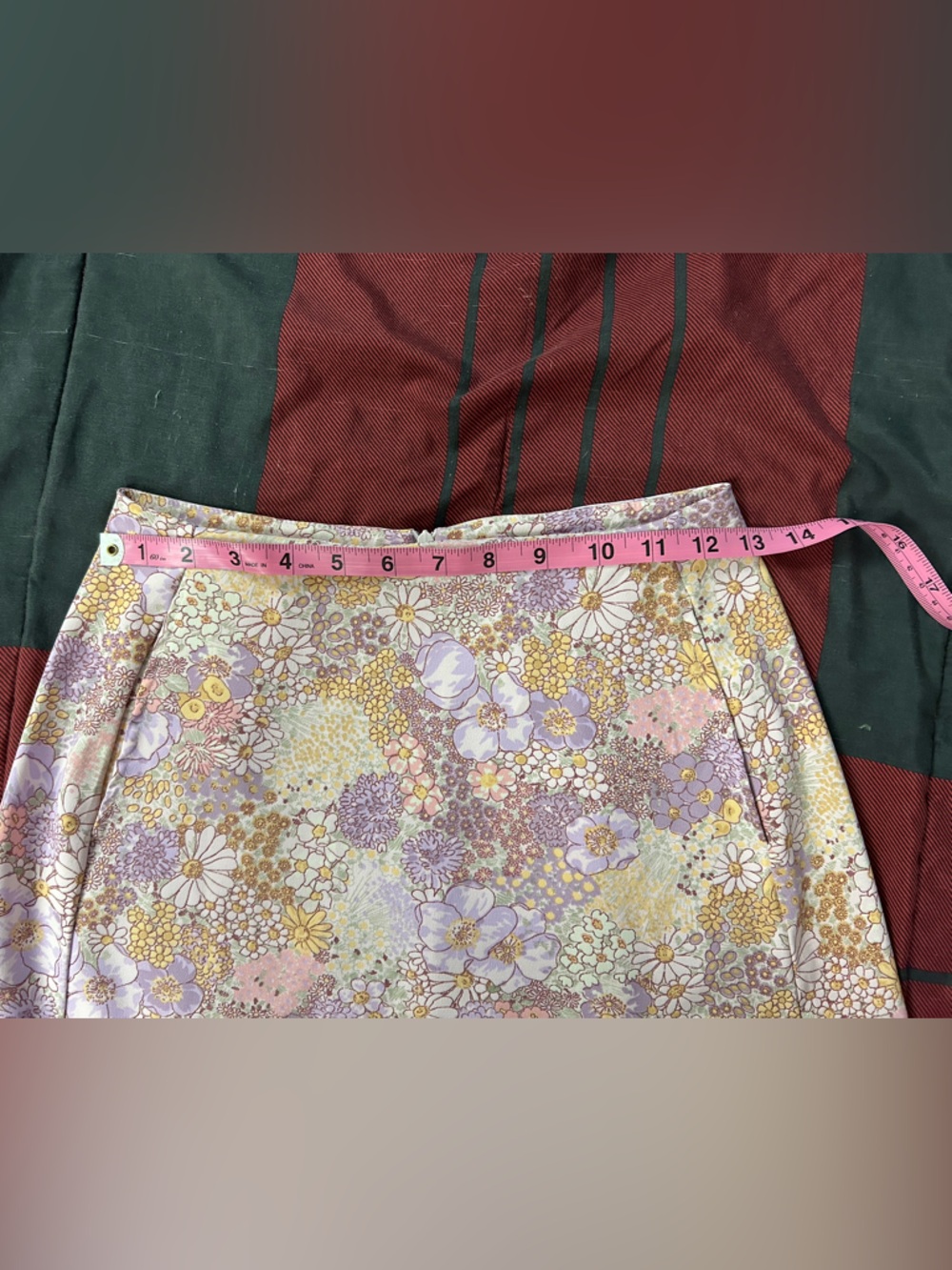 Altar'd State Lavender & Cream Floral Mini Skirt - Picture 9 of 12